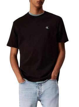 Maglietta Calvin Klein Jeans Painted nera per uomo