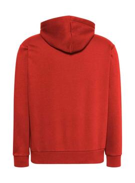 Felpa Calvin Klein Jeans Monologo rosso per uomo