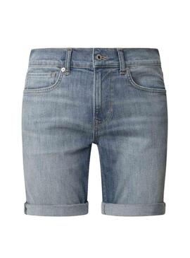 Bermuda Pepe Jeans Hatch in denim chiaro per uomo