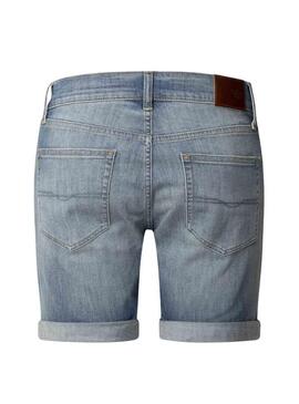 Bermuda Pepe Jeans Hatch in denim chiaro per uomo