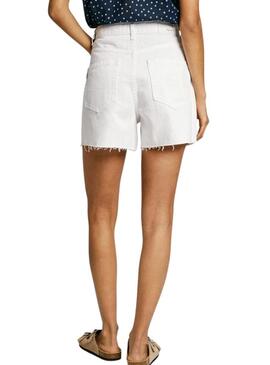 Shorts Pepe Jeans A-Line bianchi per donna.