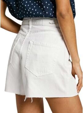 Shorts Pepe Jeans A-Line bianchi per donna.