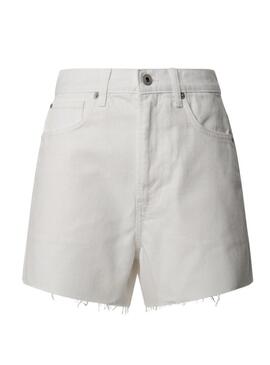 Shorts Pepe Jeans A-Line bianchi per donna.