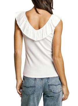 Maglietta Pepe Jeans Millie bianca per donna