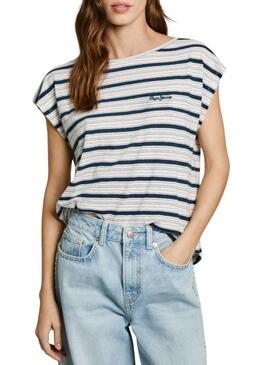 Maglietta Pepe Jeans Vanessa blu per donna