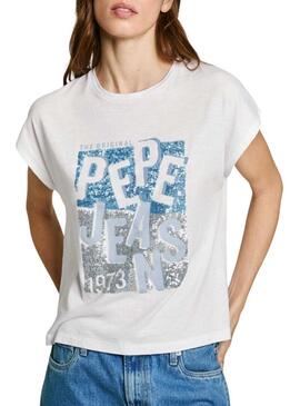 Maglietta Pepe Jeans Viti bianca per donna