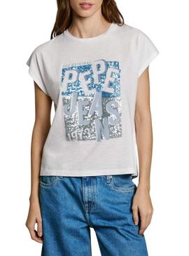 Maglietta Pepe Jeans Viti bianca per donna