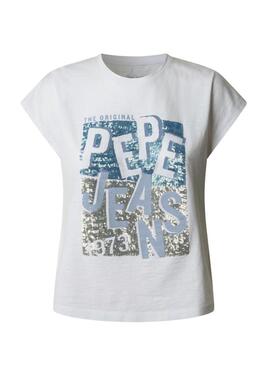Maglietta Pepe Jeans Viti bianca per donna