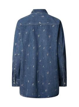 Camicia da donna in denim Pepe Jeans Blossom