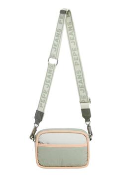 Borsa Pepe Jeans Brianae Bloom verde per donna