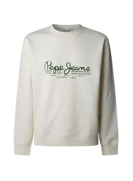 Felpa Pepe Jeans Dumas beige per uomo