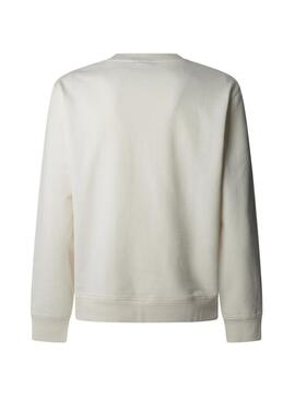 Felpa Pepe Jeans Dumas beige per uomo