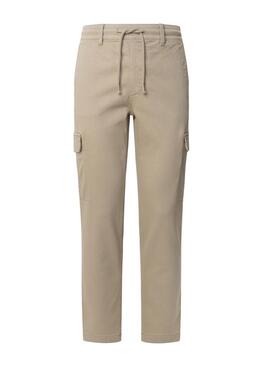 Pantaloni Pepe Jeans Gymdigo beige per uomo