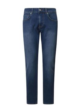 Pantaloni in denim Pepe Jeans Finsbury blu per uomo