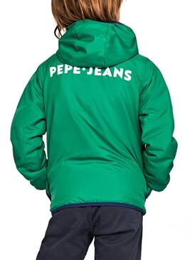 Giubbotto Pepe Jeans Kent Verde Bambino