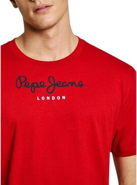 Maglietta Pepe Jeans Eggo rossa per uomo