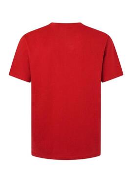 Maglietta Pepe Jeans Eggo rossa per uomo