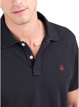 Polo Il Ganso basico nero per uomo
