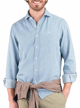 Camicia El Ganso Denim a righe blu per uomo