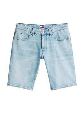 Bermuda Tommy Jeans Ronnie in denim chiaro per uomo.