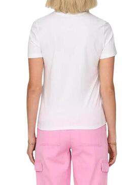 Maglietta bianca Only Polly per donna