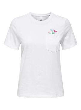 Maglietta bianca Only Polly per donna