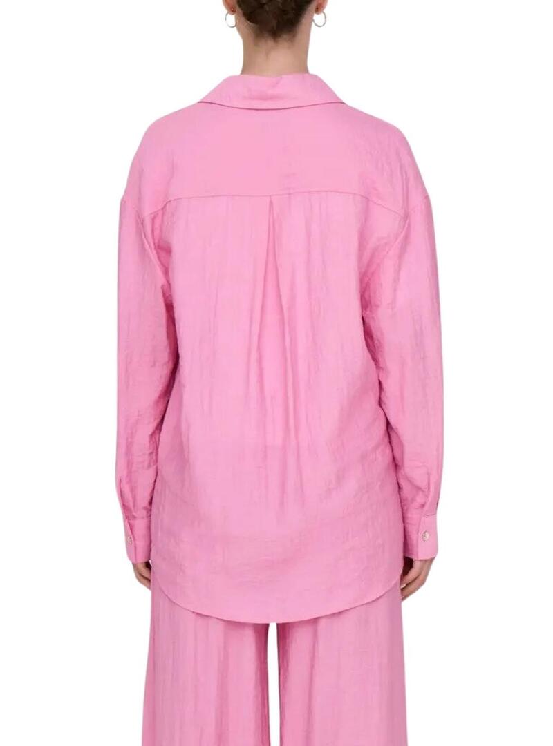 Camicia Only Tania rosa da donna
