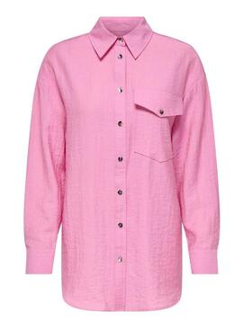 Camicia Only Tania rosa da donna