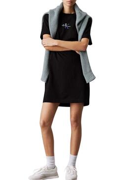 Abito Calvin Klein Jeans Gradient nero per donna.