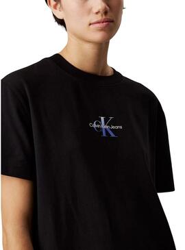 Abito Calvin Klein Jeans Gradient nero per donna.