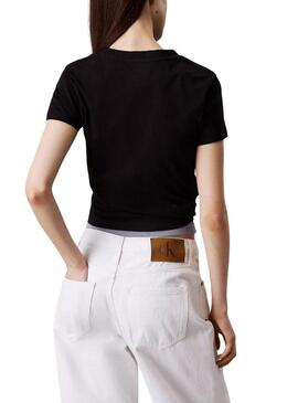 Maglietta Calvin Klein Jeans Gradient nera per donna