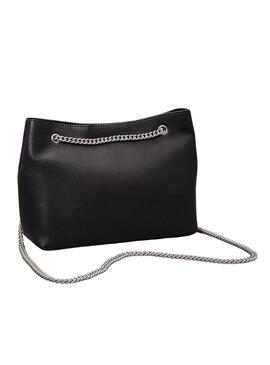 Borsa Calvin Klein Jeans Chain nera per donna