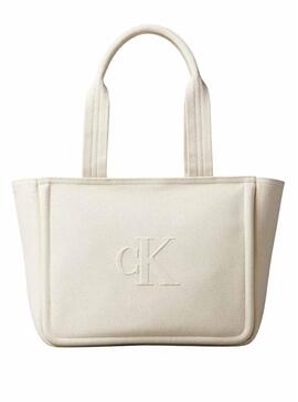 Borsa Calvin Klein Jeans Summer beige per donna