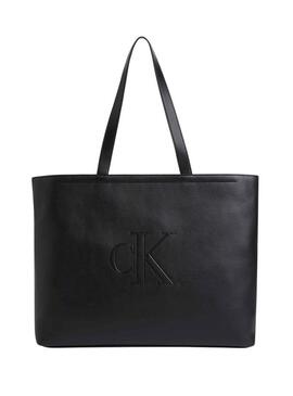 Borsa Calvin Klein Jeans Tote nera per donna