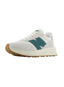 Sneakers New Balance 370 CC bianche e verdi per uomo e donna