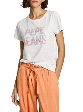 Maglietta Pepe Jeans Victoria bianca per donna