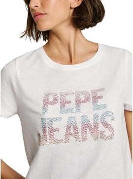Maglietta Pepe Jeans Victoria bianca per donna