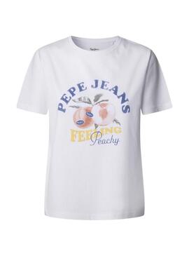 Maglietta Pepe Jeans Venusa bianca per donna