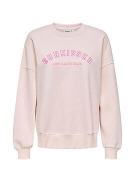 Felpa Only lilla rosa per donna