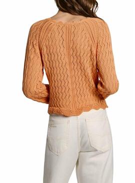 Maglia Pepe Jeans Olya arancione per donna