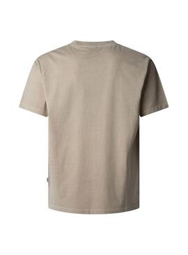 Maglietta Pepe Jeans Jacko beige per uomo