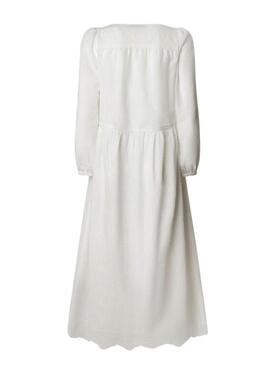 Abito Pepe Jeans Deepty bianco per donna