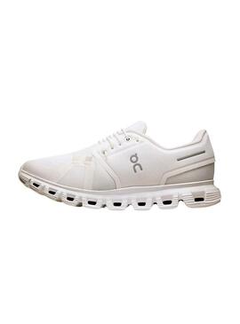 Scarpe On Running Cloud 6 Bianche per Donna