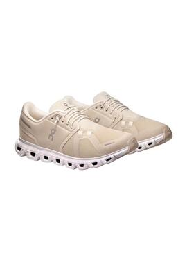 Scarpe On Running Cloud 6 Beige per Donna