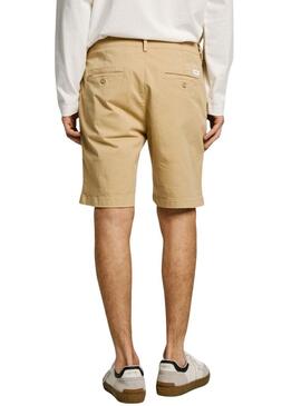 Bermuda Pepe Jeans regular chino beige Uomo