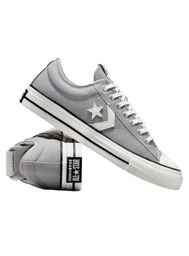 Sneakers Converse Star Player 76 Premium Canvas grigie per uomo.