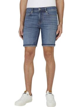 Bermuda Pepe Jeans Hatch Slim blu per uomo