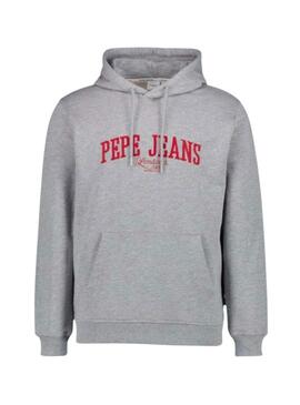 Felpa con cappuccio Pepe Jeans Derril grigia da uomo
