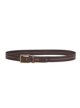 Cintura Pepe jeans Aidan in pelle marrone per uomo.