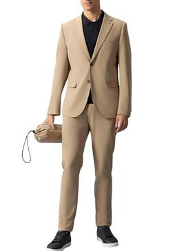 Americana Il polpo ultraleggero classico beige per uomo.